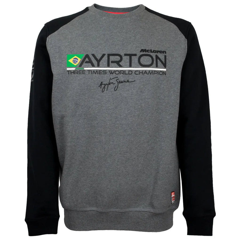 Ayrton Senna Sweat McLaren World Champion 1988 Gris | Cars and Me