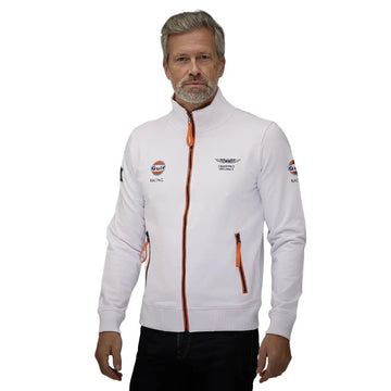 Gulf Sweat avec Fermeture Eclair Smart Racing Blanc | Cars and Me