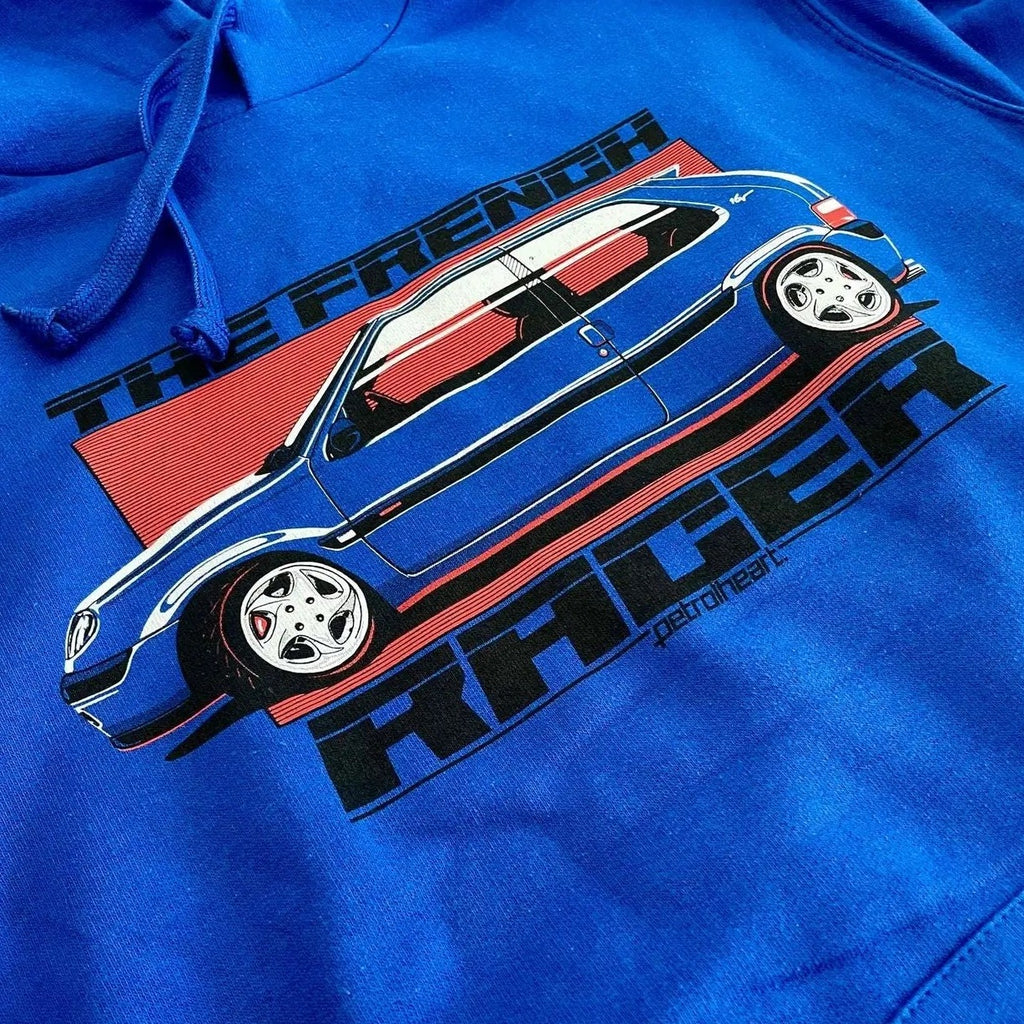 Petrolheart Sweat à Capuche The French Racer Bleu | Cars and Me