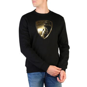 Sweat-shirt Logo Gold Noir Automobili Lamborghini