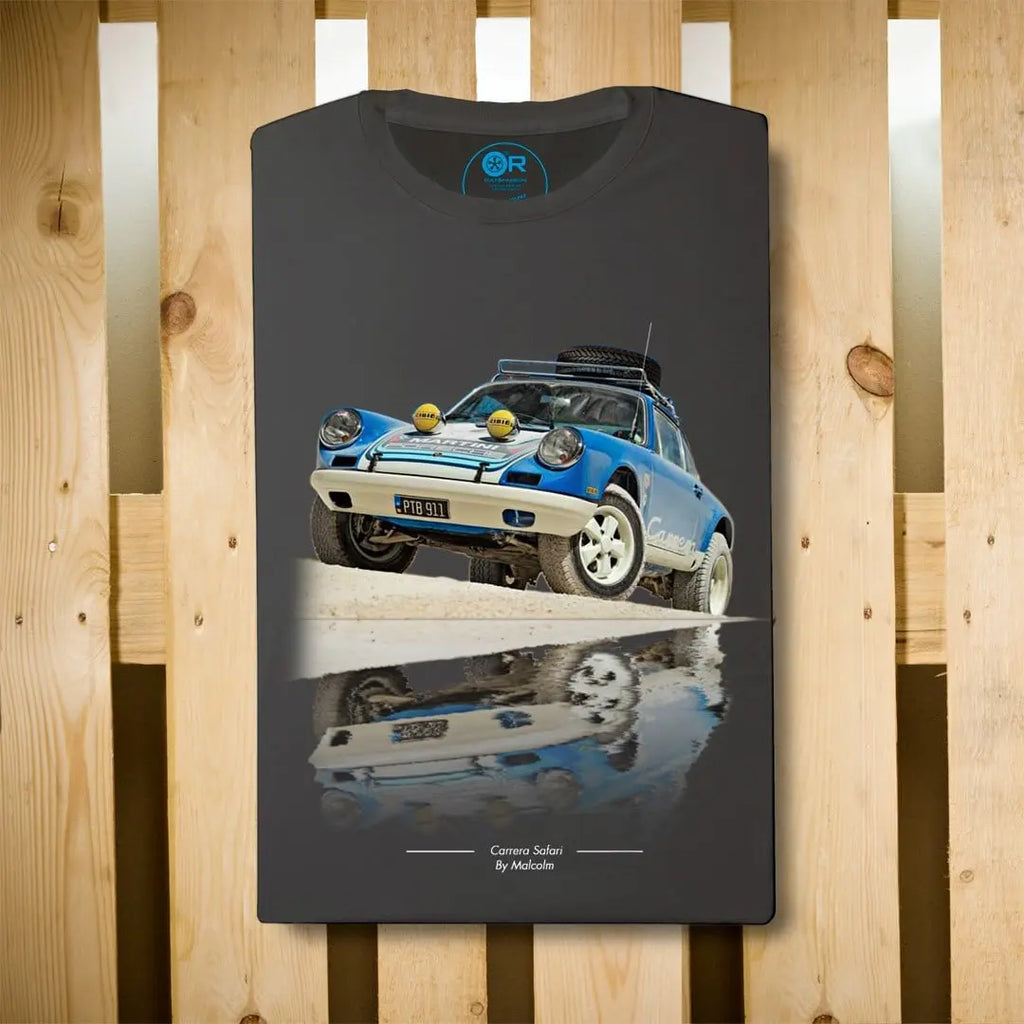 Original Race T-Shirt Porsche Carrera Safari Gris Foncé | Cars and Me