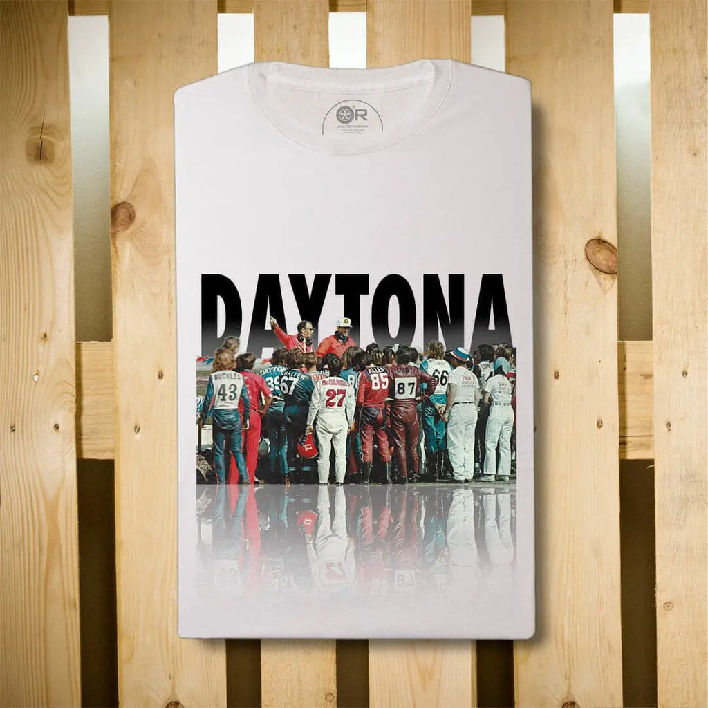 Original Race T-Shirt Pilotes Daytona Blanc  | Cars and Me