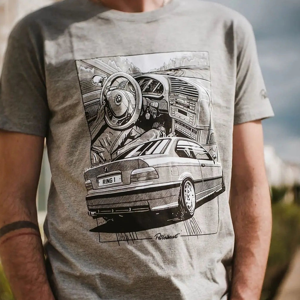 Petrolheart T-Shirt E36 Gris | Cars and Me