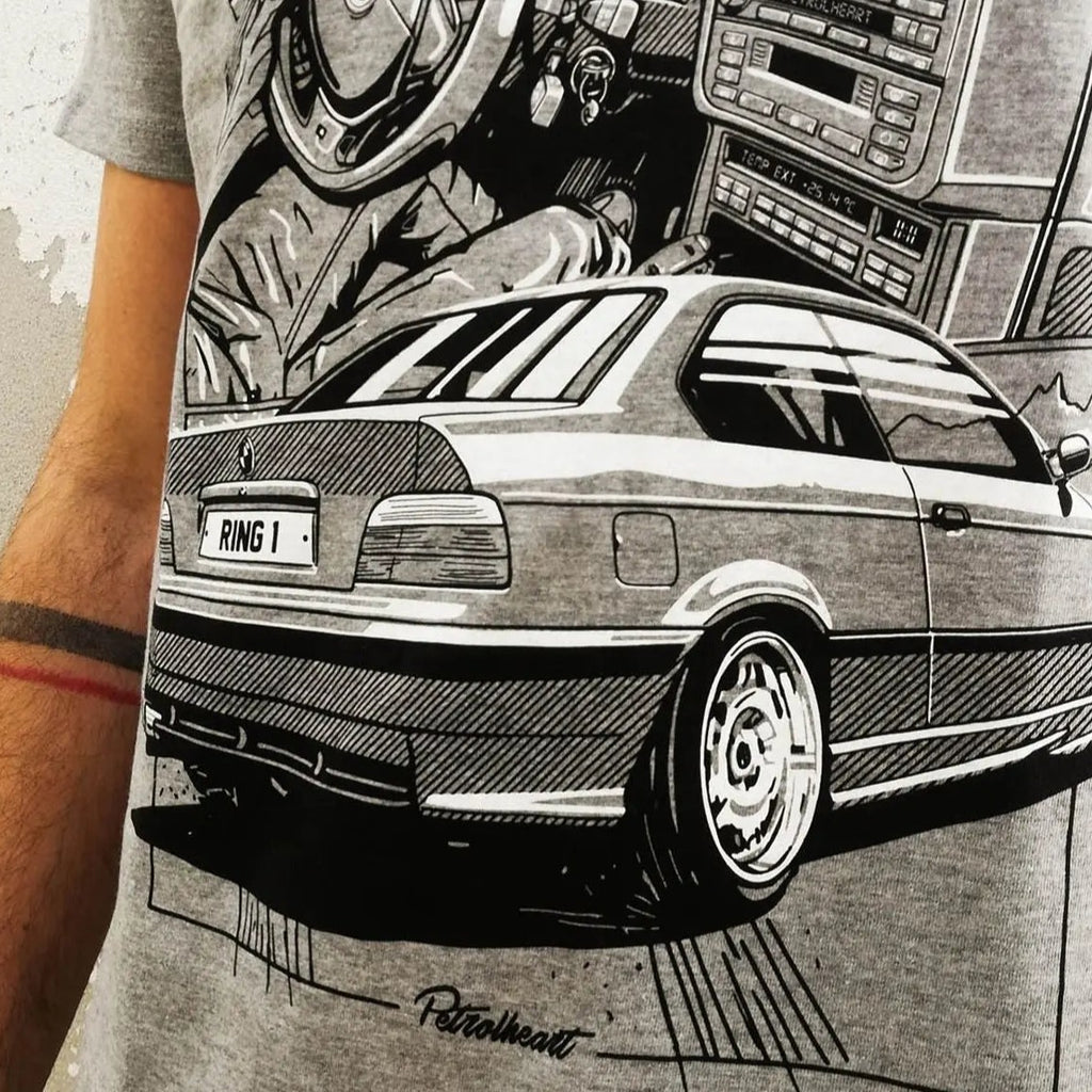 Petrolheart T-Shirt E36 Gris | Cars and Me