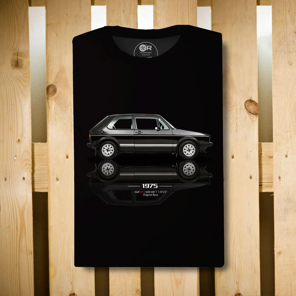 Original Race T-Shirt Golf GTI MK1 Noir | Cars and Me