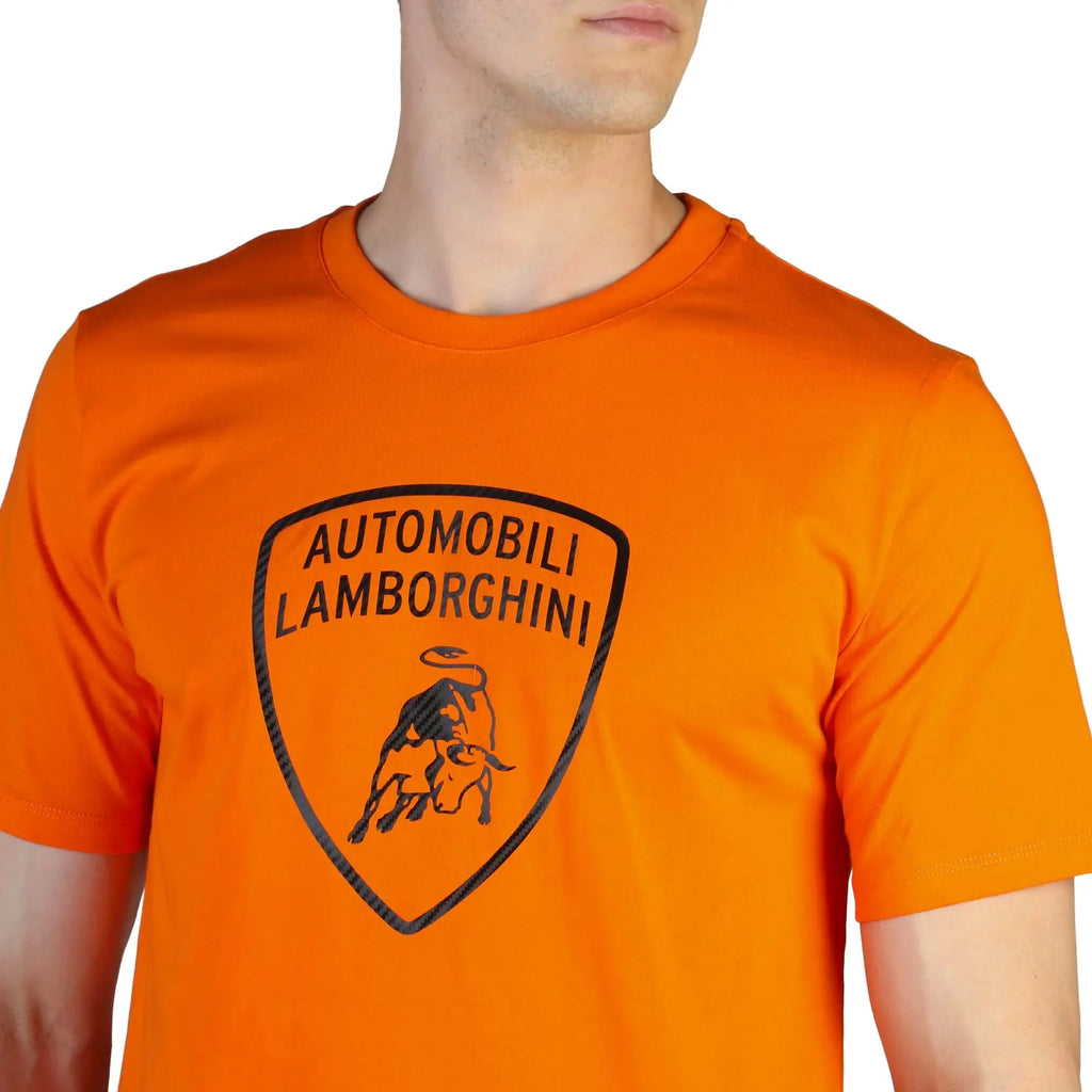 T-Shirt Logo Carbone Orange Automobili Lamborghini