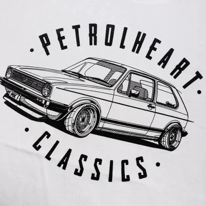 Petrolheart T-Shirt MK1 Blanc | Cars and Me