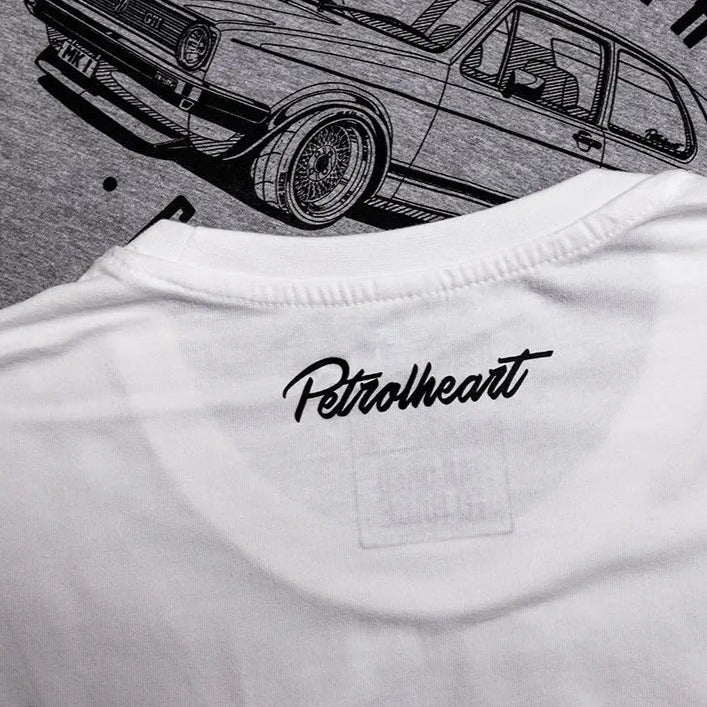 Petrolheart T-Shirt MK1 Blanc | Cars and Me