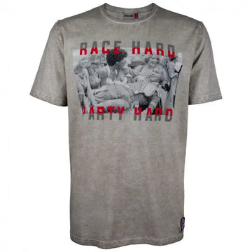 James Hunt T-Shirt Race Hard Party Hard  | Cars and Me
