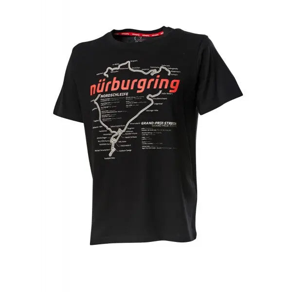 Nürburgring T-Shirt Racetrack Noir | Cars and Me