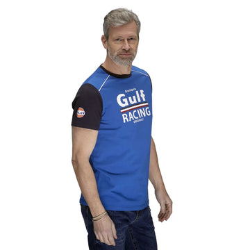 Gulf T-Shirt Racing Bleu | Cars and Me