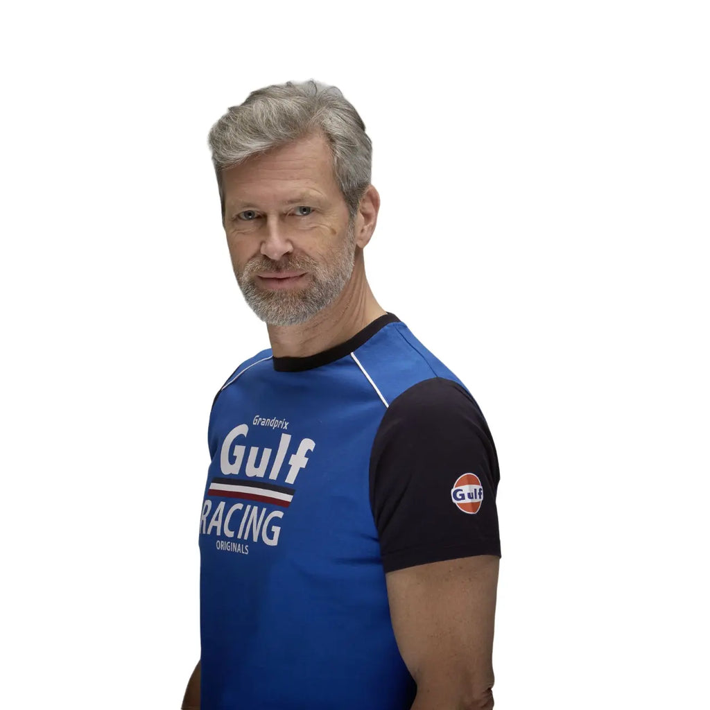 Gulf T-Shirt Racing Bleu | Cars and Me