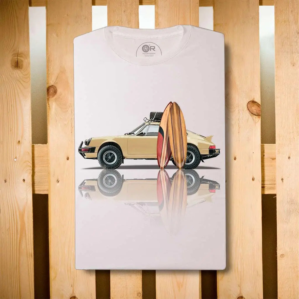 Original Race T-Shirt Porsche Safari 3.2 Blanc | Cars and Me