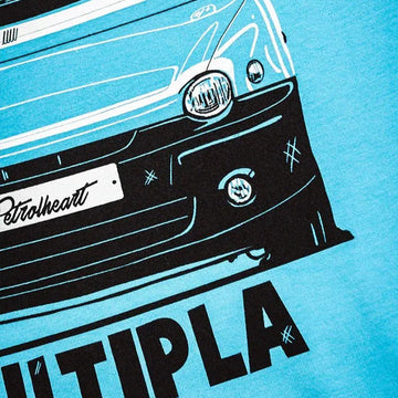 Petrolheart T-Shirt Save The Multipla Fiat Bleu | Cars and Me