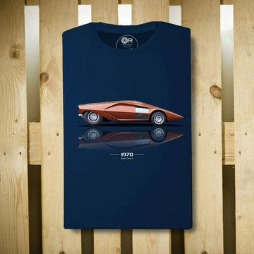 Original Race T-Shirt Lancia Stratos Série 0 Bleu | Cars and Me