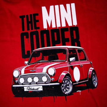 Petrolheart T-Shirt Mini Cooper Rouge | Cars and Me