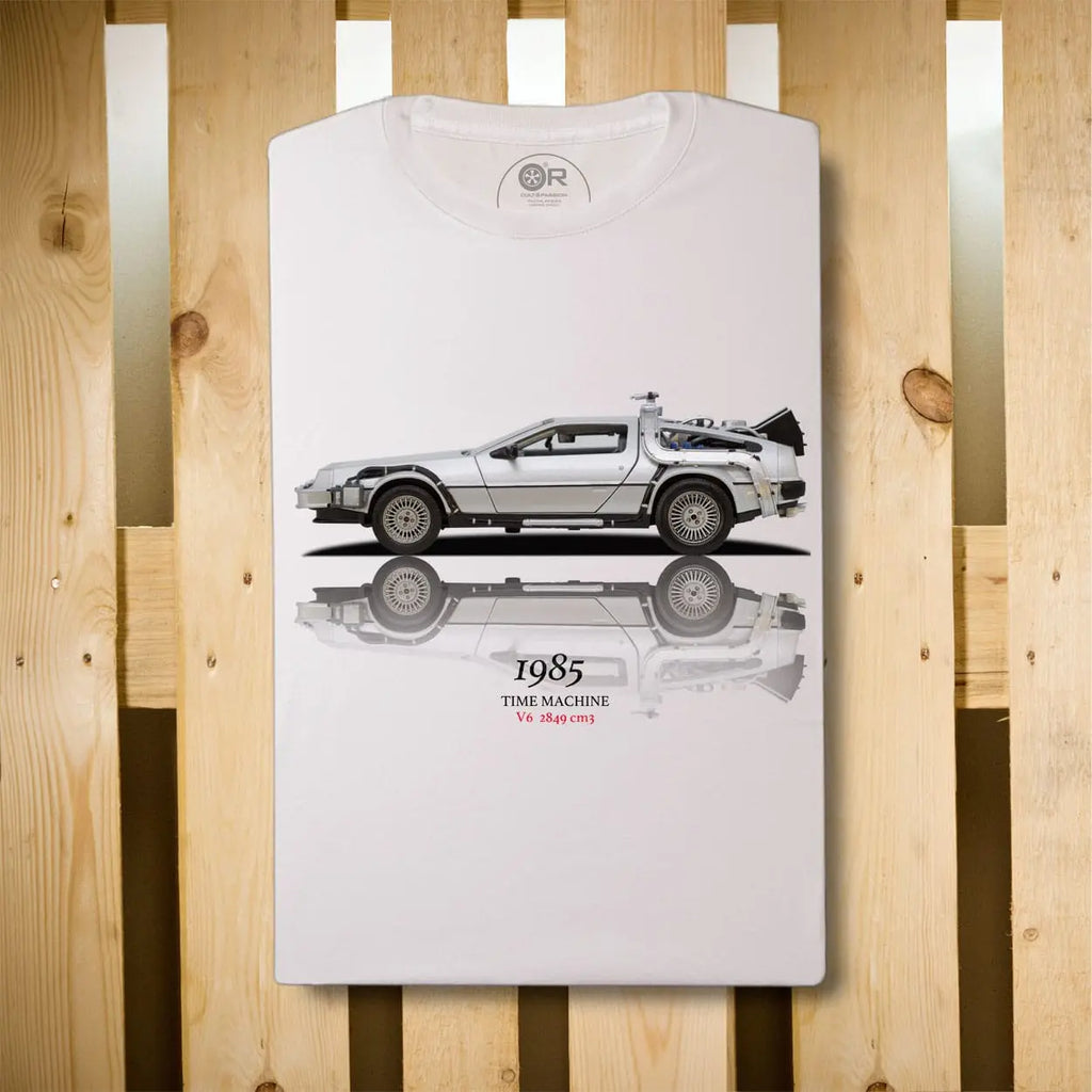 Original Race T-Shirt  Retour vers le futur Noir | Cars and Me