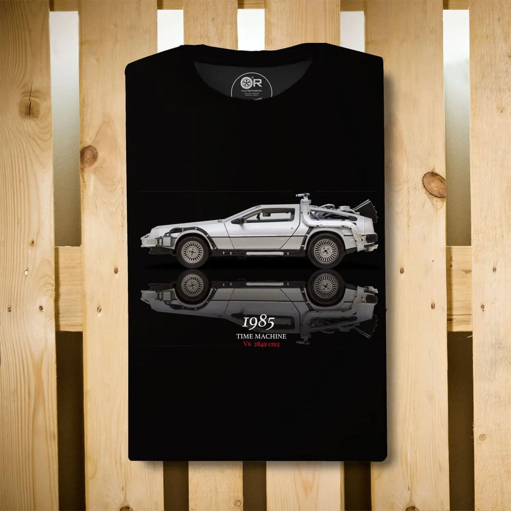 Original Race T-Shirt  Retour vers le futur Noir | Cars and Me