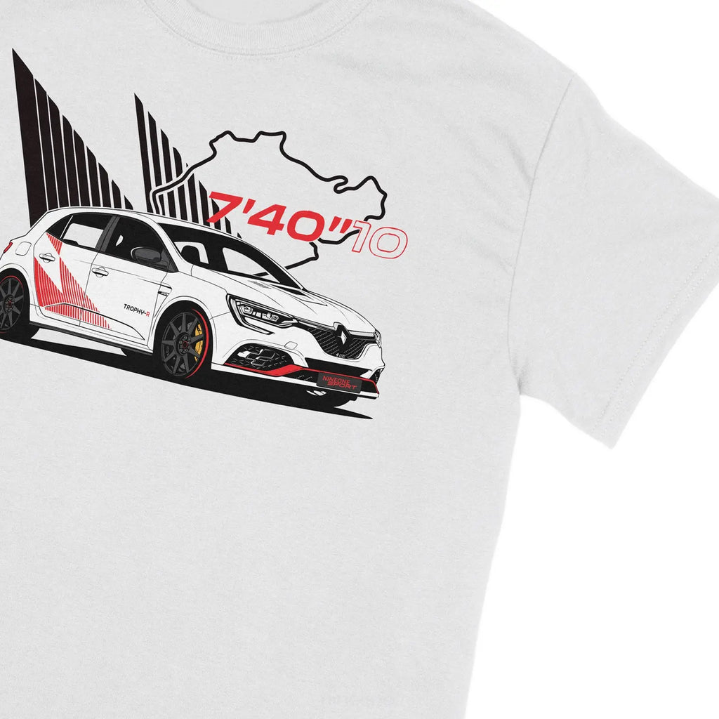 Nineone T-Shirt Trophy-R 300 Blanc | Cars and Me
