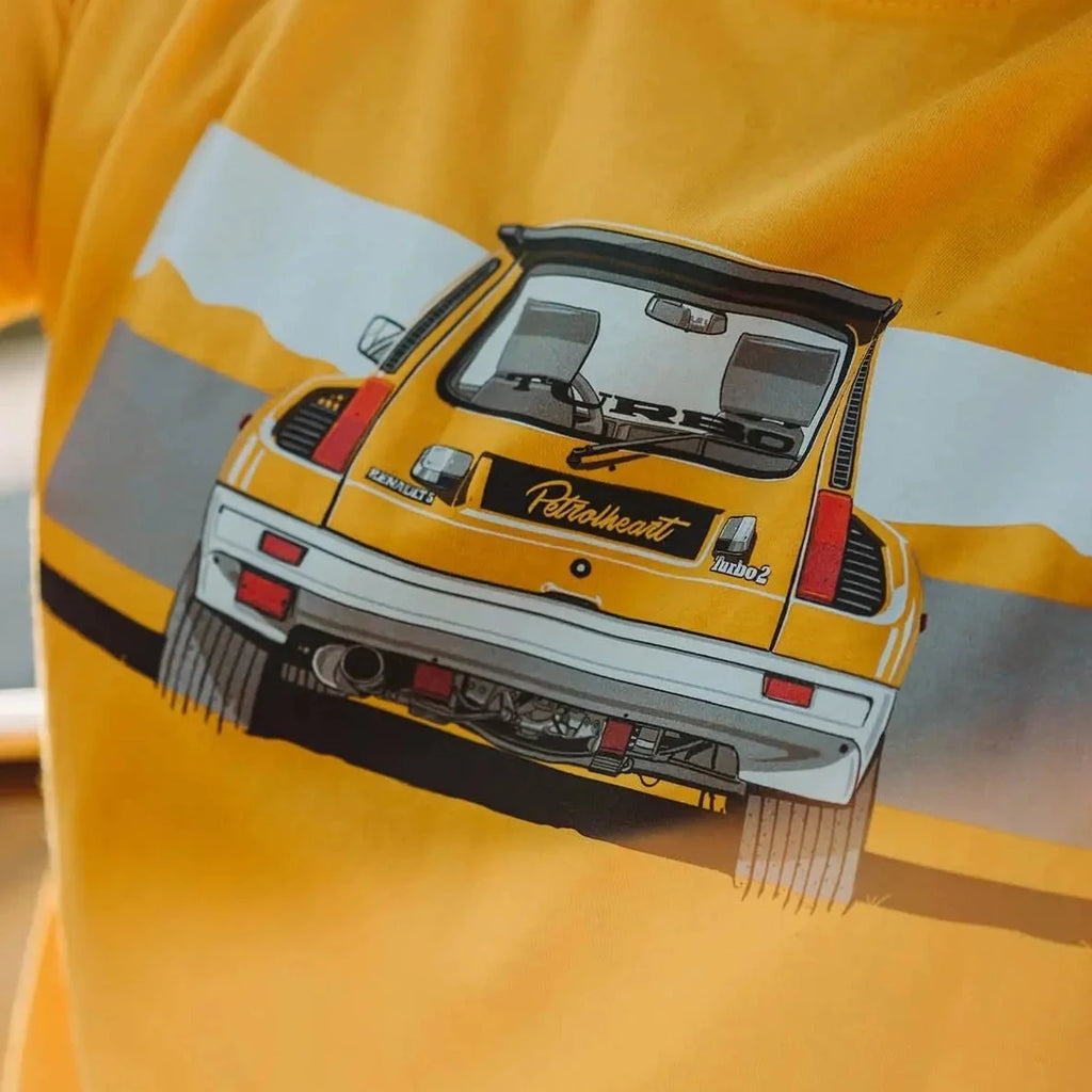 Petrolheart T-Shirt Renault 5 Turbo 2 Jaune | Cars and Me