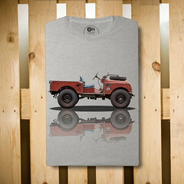 Original Race T-Shirt Vintage Land Rover Gris Chiné  | Cars and Me
